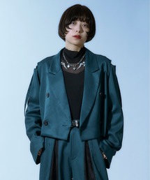 Ellno Loset | ショルダーベルトショートジャケット/SET UP対応(テーラードジャケット)