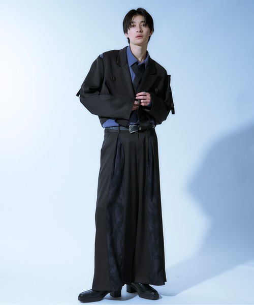 Ellno Loset（エルノロゼット）の「ショルダーベルトショートジャケット/SET UP対応（テーラードジャケット・メンズ・ブラック/ブルー系その他/グリーン・X-SMALL/SMALL/MEDIUM/LARGE）」の16枚目の写真