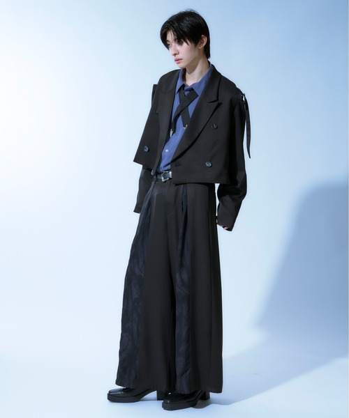 Ellno Loset（エルノロゼット）の「ショルダーベルトショートジャケット/SET UP対応（テーラードジャケット・メンズ・ブラック/ブルー系その他/グリーン・X-SMALL/SMALL/MEDIUM/LARGE）」の17枚目の写真