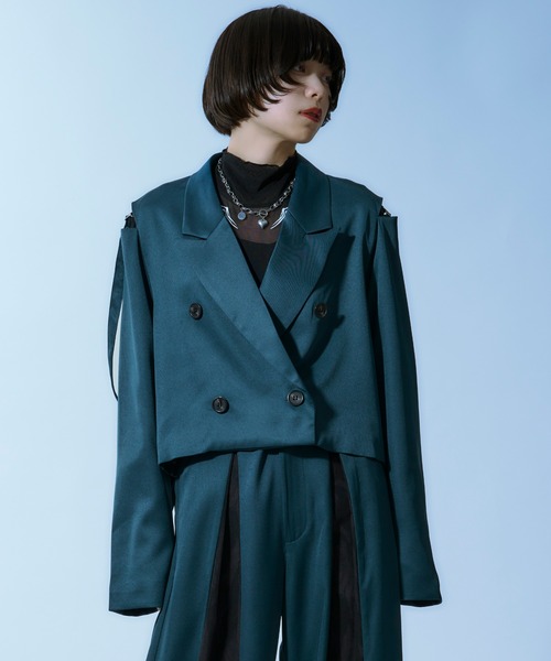 Ellno Loset ジャケット テーラードジャケット ZIPポケット
