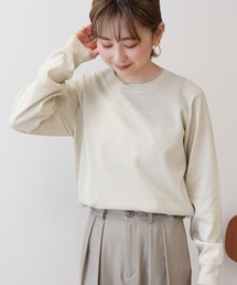 ラメ入りクルーネックニットプルオーバー