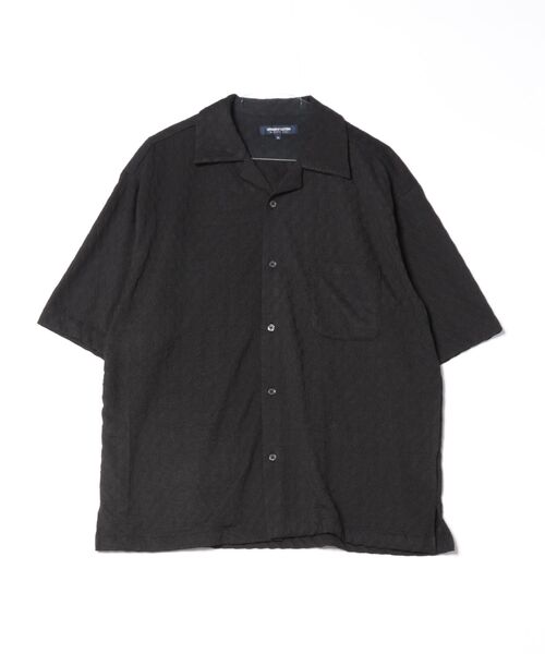 UNION STATION（ユニオンステーション）の「アーガイルJQDオープンカラー半袖シャツ（シャツ/ブラウス・メンズ・ブラック/チャコールグレー/パープル/イエロー/ホワイト/ブラウン・M/L/LL）」の3枚目の写真