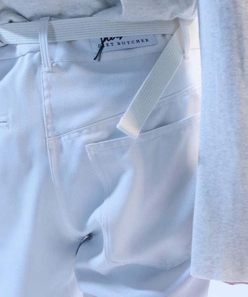 DIET BUTCHER（ダイエットブッチャー）の「DIET BUTCHER/ダイエットブッチャー With bag pants パンツ（その他パンツ・メンズ・ブラック/ホワイト・3/2）」の4枚目の写真