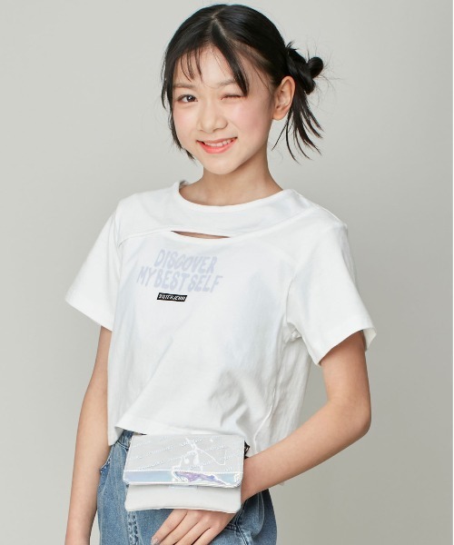 JENNI（ジェニィ）の「PVCフラップロゴマルチポケット（ショルダーバッグ・キッズ・ブラック/サックスブルー/グレー・F）」の3枚目の写真
