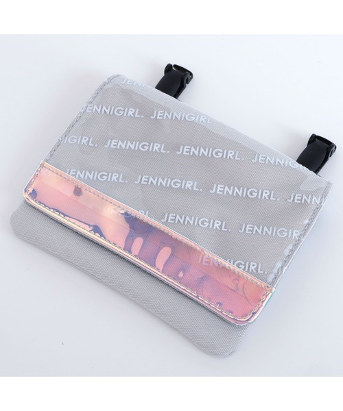 JENNI（ジェニィ）の「PVCフラップロゴマルチポケット（ショルダーバッグ・キッズ・ブラック/サックスブルー/グレー・F）」の15枚目の写真