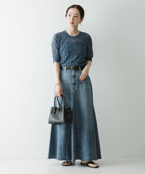 URBAN RESEARCH(アーバンリサーチ)の「new basic リネン混ワッシャーハーフスリーブニット(ニット/セーター・レディース・イエロー/ベージュ系その他/グレー系その他・FREE)」の17枚目の写真