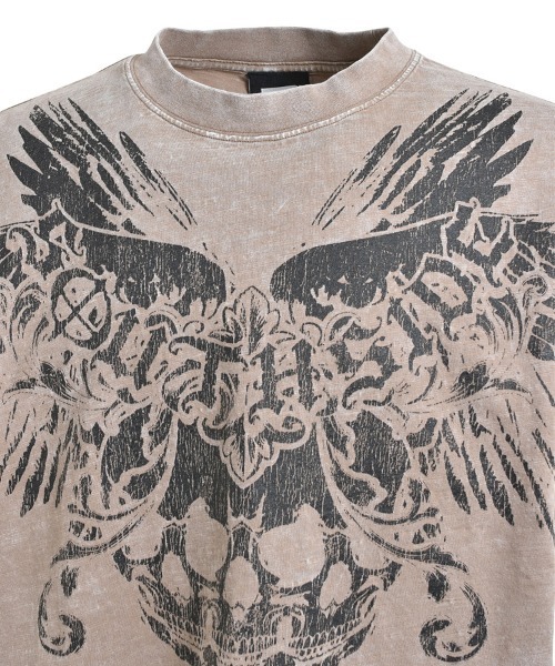 STYLISE(スタイライズ)の「【BREATH / ブレス】SKULL WING LOGO TEE / ダスト [BR25SS-C5006(Tシャツ/カットソー・メンズ・ベージュ系その他・M/L)」の8枚目の写真
