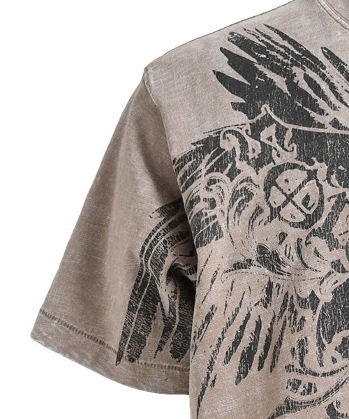 STYLISE(スタイライズ)の「【BREATH / ブレス】SKULL WING LOGO TEE / ダスト [BR25SS-C5006(Tシャツ/カットソー・メンズ・ベージュ系その他・M/L)」の6枚目の写真