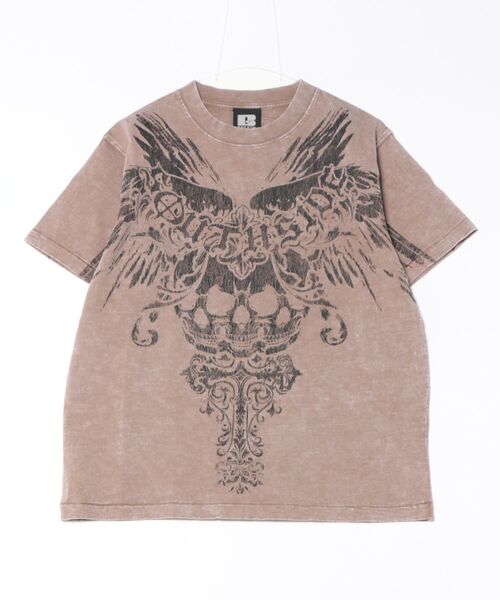 STYLISE(スタイライズ)の「【BREATH / ブレス】SKULL WING LOGO TEE / ダスト [BR25SS-C5006(Tシャツ/カットソー・メンズ・ベージュ系その他・M/L)」の4枚目の写真