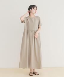 ITEMS URBANRESEARCH | リネンライク半袖ワンピース(ワンピース)