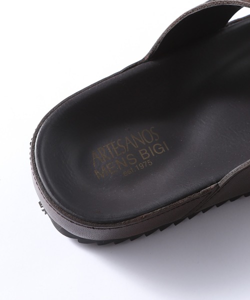 MEN'S BIGI（メンズビギ）の「【Artesanos/アルテサノス】別注 レザークロスストラップサンダル（サンダル・メンズ・ブラウン/ブラック・02/03）」の10枚目の写真