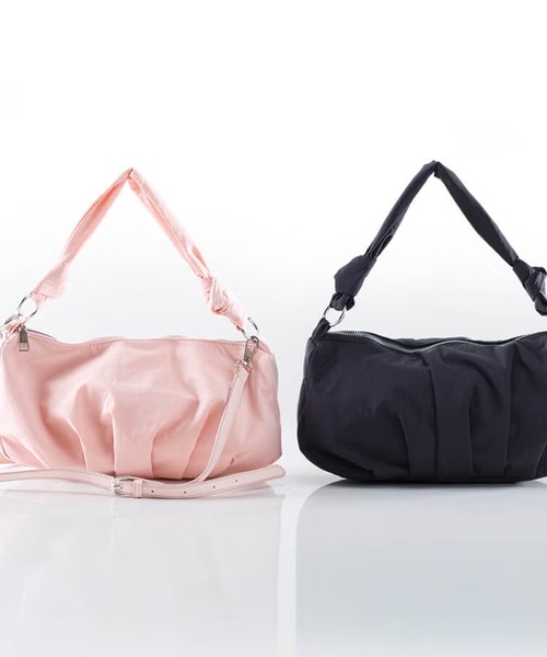 BarcosBlue(バルコスブルー)の「【BarcosBlue/バルコスブルー】ギャザーナイロンハンドバッグ(ハンドバッグ・レディース・ピンク/グレー/ブラック・ONE SIZE)」の21枚目の写真