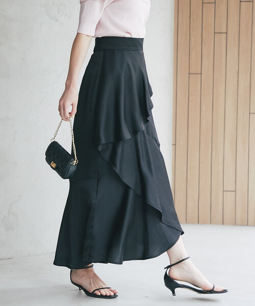 La boutique Bonbon スカート 「お上品シルエット」花柄