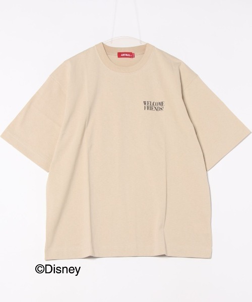 ANTIBAL(アンティバル)の「【ANTIBAL】ミッキーマウス”HAVE A NICE DAY”プリント ショートスリーブTシャツ(Tシャツ/カットソー・メンズ・ホワイト/ベージュ/ブラック・2/3)」の1枚目の写真