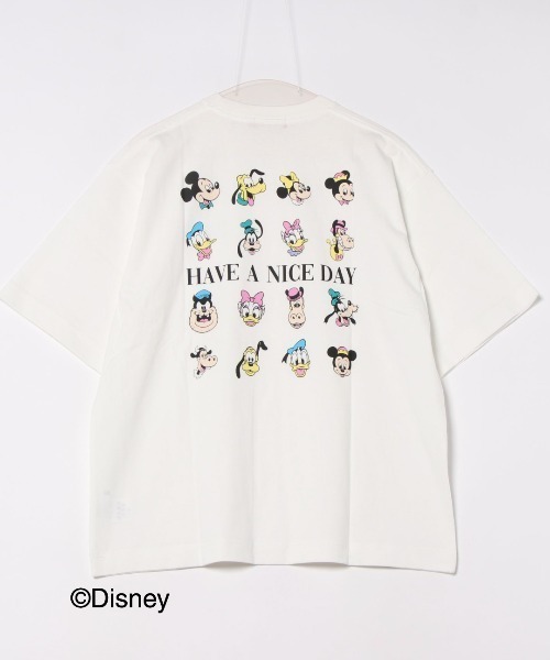 ANTIBAL(アンティバル)の「【ANTIBAL】ミッキーマウス”HAVE A NICE DAY”プリント ショートスリーブTシャツ(Tシャツ/カットソー・メンズ・ホワイト/ベージュ/ブラック・2/3)」の2枚目の写真