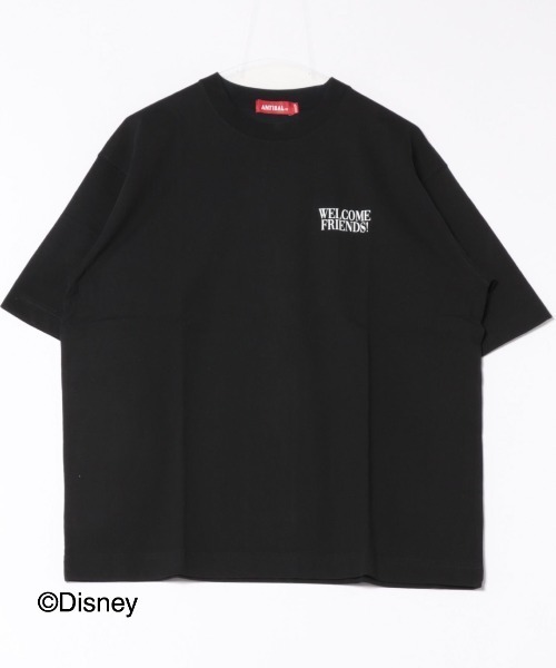 ANTIBAL(アンティバル)の「【ANTIBAL】ミッキーマウス”HAVE A NICE DAY”プリント ショートスリーブTシャツ(Tシャツ/カットソー・メンズ・ホワイト/ベージュ/ブラック・2/3)」の3枚目の写真
