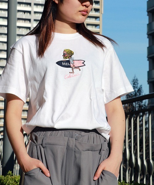 MELLOW（メロー）の「Mr.MARVIE SS TEE（Tシャツ/カットソー・メンズ・ブラック/ホワイト/グリーン/ピンク・M/L/XL）」の8枚目の写真