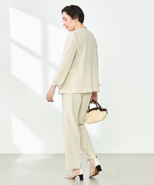 NOLLEY’S（ノーリーズ）の「《セットアップ対応》ウォッシャブルドライトロピカルセミワイド美脚パンツ（その他パンツ・レディース・ネイビー/ブラウン/ベージュ・36/38/40）」の21枚目の写真