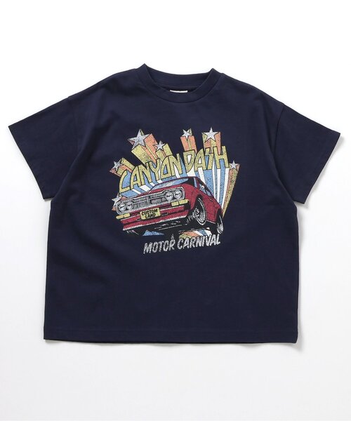 BREEZE(ブリーズ)の「【WEB限定/ジュニア対応】カラバリプリント半袖Tシャツ(Tシャツ/カットソー・キッズ・パープル/ブラウン/ブラック/アイボリー/ターコイズブルー/スカイブルー/ベージュ/レッド/ピンク/サックスブルー/オフホワイト/ネイビー/ベビーピンク/チャコール/グリーン/ミント/オレンジ/ブルー/イエロー・90/130/140/150/100/110/120)」の11枚目の写真