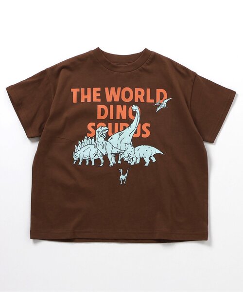 BREEZE(ブリーズ)の「【WEB限定/ジュニア対応】カラバリプリント半袖Tシャツ(Tシャツ/カットソー・キッズ・パープル/ブラウン/ブラック/アイボリー/ターコイズブルー/スカイブルー/ベージュ/レッド/ピンク/サックスブルー/オフホワイト/ネイビー/ベビーピンク/チャコール/グリーン/ミント/オレンジ/ブルー/イエロー・90/130/140/150/100/110/120)」の6枚目の写真