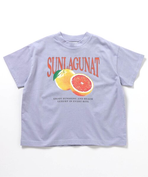 BREEZE(ブリーズ)の「【WEB限定/ジュニア対応】カラバリプリント半袖Tシャツ(Tシャツ/カットソー・キッズ・パープル/ブラウン/ブラック/アイボリー/ターコイズブルー/スカイブルー/ベージュ/レッド/ピンク/サックスブルー/オフホワイト/ネイビー/ベビーピンク/チャコール/グリーン/ミント/オレンジ/ブルー/イエロー・90/130/140/150/100/110/120)」の12枚目の写真