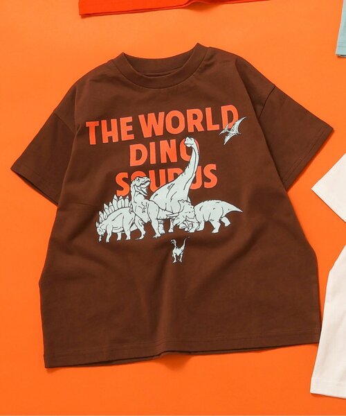 BREEZE(ブリーズ)の「【WEB限定/ジュニア対応】カラバリプリント半袖Tシャツ(Tシャツ/カットソー・キッズ・パープル/ブラウン/ブラック/アイボリー/ターコイズブルー/スカイブルー/ベージュ/レッド/ピンク/サックスブルー/オフホワイト/ネイビー/ベビーピンク/チャコール/グリーン/ミント/オレンジ/ブルー/イエロー・90/130/140/150/100/110/120)」の22枚目の写真