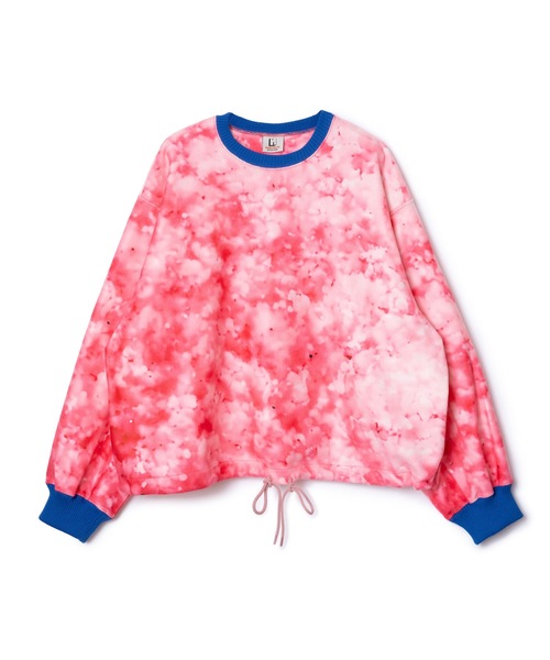 NON TOKYO（ノントーキョー）の「PRINT FLEECE PULLOVER TOP（スウェット・レディース・ピンク/ホワイト×グリーン/ホワイト×ブルー・FREE）」の15枚目の写真