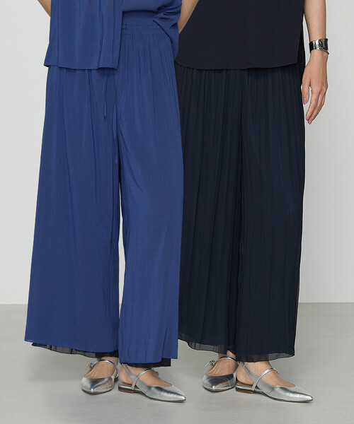 K.T KIYOKO TAKASE(キヨコタカセ)の「シフォン×シャンブレーカッセン リバーシブルパンツ(その他パンツ・レディース・グリーン/ブラック/チャコール/ネイビー/グリーン系その他/グレー系その他2・9号/7号)」の16枚目の写真