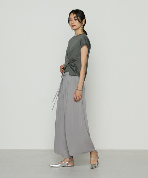 K.T KIYOKO TAKASE(キヨコタカセ)の「シフォン×シャンブレーカッセン リバーシブルパンツ(その他パンツ・レディース・グリーン/ブラック/チャコール/ネイビー/グリーン系その他/グレー系その他2・9号/7号)」の20枚目の写真