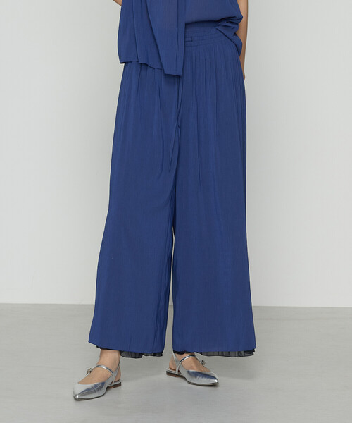 K.T KIYOKO TAKASE(キヨコタカセ)の「シフォン×シャンブレーカッセン リバーシブルパンツ(その他パンツ・レディース・グリーン/ブラック/チャコール/ネイビー/グリーン系その他/グレー系その他2・9号/7号)」の11枚目の写真