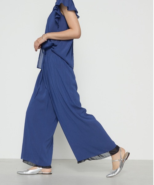 K.T KIYOKO TAKASE(キヨコタカセ)の「シフォン×シャンブレーカッセン リバーシブルパンツ(その他パンツ・レディース・グリーン/ブラック/チャコール/ネイビー/グリーン系その他/グレー系その他2・9号/7号)」の12枚目の写真