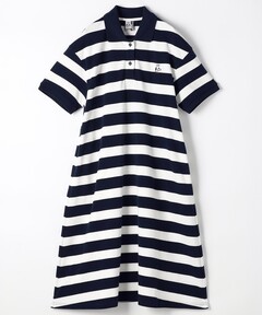 ワンピース Maison Kitsune Women's Baby Fox Stripe Polo Dress Multi BABY FOX PATCH MULTI STRIPES POLO DRESS | Maison Kitsuné