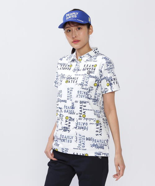 美品！】PEARLY GATES メッシュシャツ ホワイト サイズ5 メンズ
