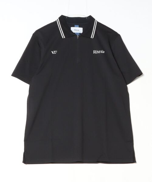 Rivvia PROJECTS(リヴィアプロジェクツ)の「【Rivvia PROJECTS】RPL SS POLO(ポロシャツ・メンズ・ホワイト/ブラック・LARGE/MEDIUM)」の1枚目の写真
