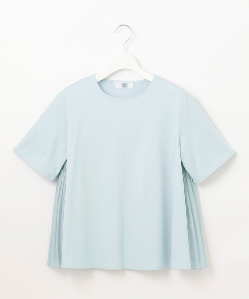 J.PRESS(ジェイプレス)の「【洗える】コットンスムース バック プリーツ カットソー(Tシャツ/カットソー・レディース・ネイビー系/ピーコックグリーン系/ホワイト系/ライトグレー系・T15/T13)」の16枚目の写真