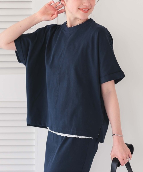 titivate（ティティベイト）の「着心地らくちんカットソーセットアップ（セットアップ・レディース・ライトグリーン/ライトベージュ/チャコール/ネイビー/ブラック・S/M/L/MT/SP）」の10枚目の写真