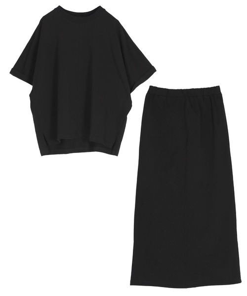 titivate（ティティベイト）の「着心地らくちんカットソーセットアップ（セットアップ・レディース・ライトグリーン/ライトベージュ/チャコール/ネイビー/ブラック・S/M/L/MT/SP）」の14枚目の写真