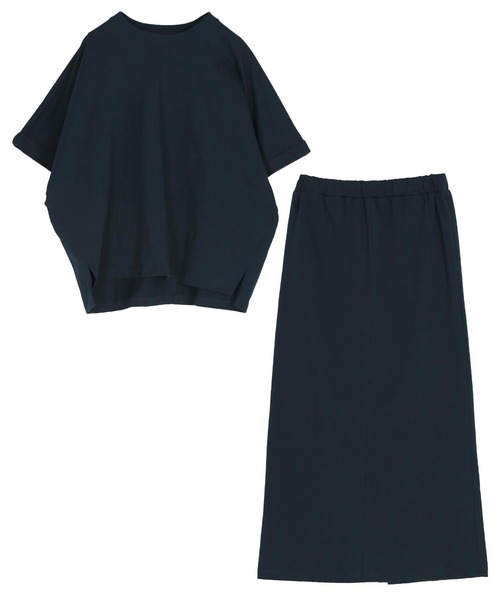 titivate（ティティベイト）の「着心地らくちんカットソーセットアップ（セットアップ・レディース・ライトグリーン/ライトベージュ/チャコール/ネイビー/ブラック・S/M/L/MT/SP）」の18枚目の写真