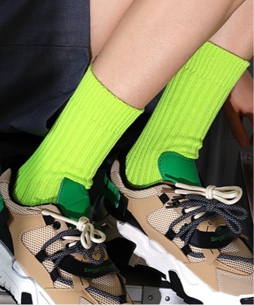 Burner（バーナー）の「【OKUOKU　0909】マルチカラー アソート　ソックス oku-socks-g1-5（ソックス/靴下・レディース・ブラック/ホワイト/ベージュ/オレンジ/ホワイト系その他2/ホワイト系その他3/ホワイト系その他4/ホワイト系その他5/ピンク系その他3/ピンク系その他4/レッド系その他3/グリーン系その他2/ブルー系その他2/ブラック系その他5/ブラウン系その他4/ライトグリーン/ブルー/パープル系その他2/パープル系その他3/ブルー系その他3/グリーン・FREE）」の11枚目の写真
