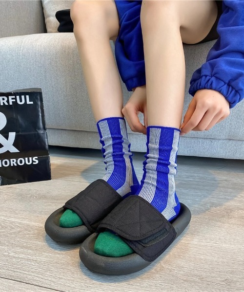 Burner（バーナー）の「【OKUOKU　0909】マルチカラー アソート　ソックス oku-socks-g1-5（ソックス/靴下・レディース・ブラック/ホワイト/ベージュ/オレンジ/ホワイト系その他2/ホワイト系その他3/ホワイト系その他4/ホワイト系その他5/ピンク系その他3/ピンク系その他4/レッド系その他3/グリーン系その他2/ブルー系その他2/ブラック系その他5/ブラウン系その他4/ライトグリーン/ブルー/パープル系その他2/パープル系その他3/ブルー系その他3/グリーン・FREE）」の15枚目の写真