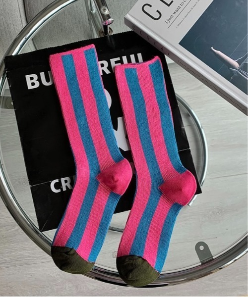 Burner（バーナー）の「【OKUOKU　0909】マルチカラー アソート　ソックス oku-socks-g1-5（ソックス/靴下・レディース・ブラック/ホワイト/ベージュ/オレンジ/ホワイト系その他2/ホワイト系その他3/ホワイト系その他4/ホワイト系その他5/ピンク系その他3/ピンク系その他4/レッド系その他3/グリーン系その他2/ブルー系その他2/ブラック系その他5/ブラウン系その他4/ライトグリーン/ブルー/パープル系その他2/パープル系その他3/ブルー系その他3/グリーン・FREE）」の22枚目の写真