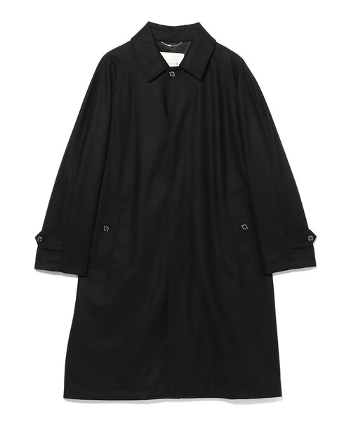 Mackintosh（マッキントッシュ）の「【別注】MACKINTOSH / BALFIELD ライトメルトン ラグランスリーブ バルカラーコート（その他アウター・メンズ・ブラック・38/36/34/40）」の2枚目の写真