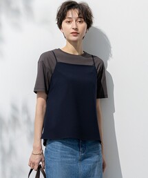 【吸水速乾/UVカット/接触冷感】ストレッチジョーゼット キャミソール