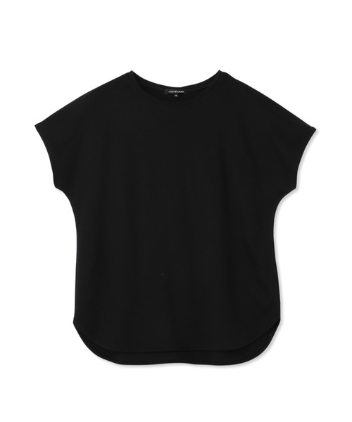 LAUTREAMONT(ロートレアモン)の「【WEB限定】【3サイズ】スムースコットンラウンドヘムカットソー≪洗える/接触冷感≫(Tシャツ/カットソー・レディース・ネイビー/ベージュ/ブラック/ライトブルー/チャコールグレー/ホワイト/ピンク・11号/9号/7号)」の4枚目の写真