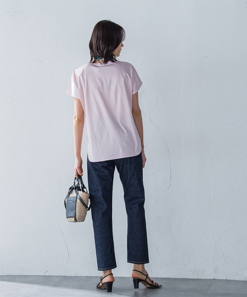 LAUTREAMONT / ロートレアモン 【WEB限定】【3サイズ】スムースコットンラウンドヘムカットソー≪洗える/接触冷感≫ WEB限定】【3サイズ】スムースコットンラウンドヘムカットソー