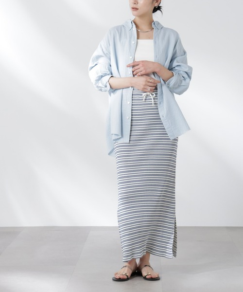 RITA ROW(リタロウ)の「RITA ROW/DURAZNO SKIRT(スカート・レディース・ブルー・M)」の12枚目の写真