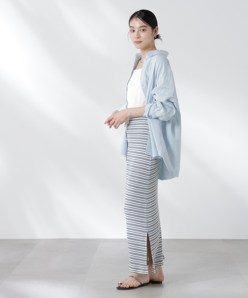 RITA ROW(リタロウ)の「RITA ROW/DURAZNO SKIRT(スカート・レディース・ブルー・M)」の10枚目の写真