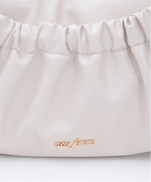 axes femme（アクシーズファム）の「サイドポケットギャザートート（トートバッグ・レディース・ブラック/キナリ・FREE）」の19枚目の写真