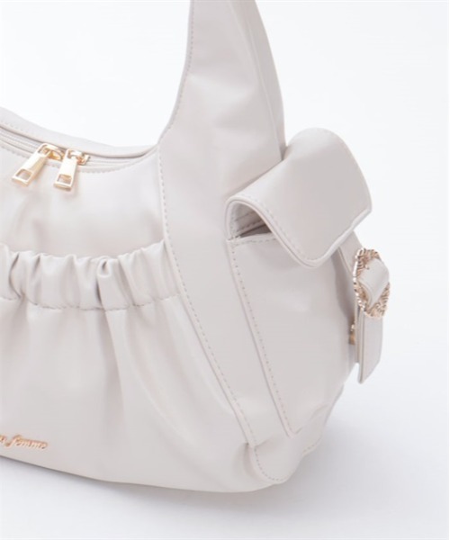 axes femme（アクシーズファム）の「サイドポケットギャザートート（トートバッグ・レディース・ブラック/キナリ・FREE）」の18枚目の写真