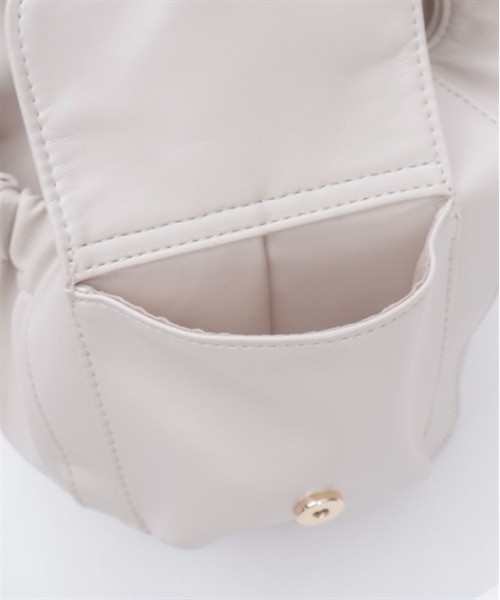 axes femme（アクシーズファム）の「サイドポケットギャザートート（トートバッグ・レディース・ブラック/キナリ・FREE）」の16枚目の写真